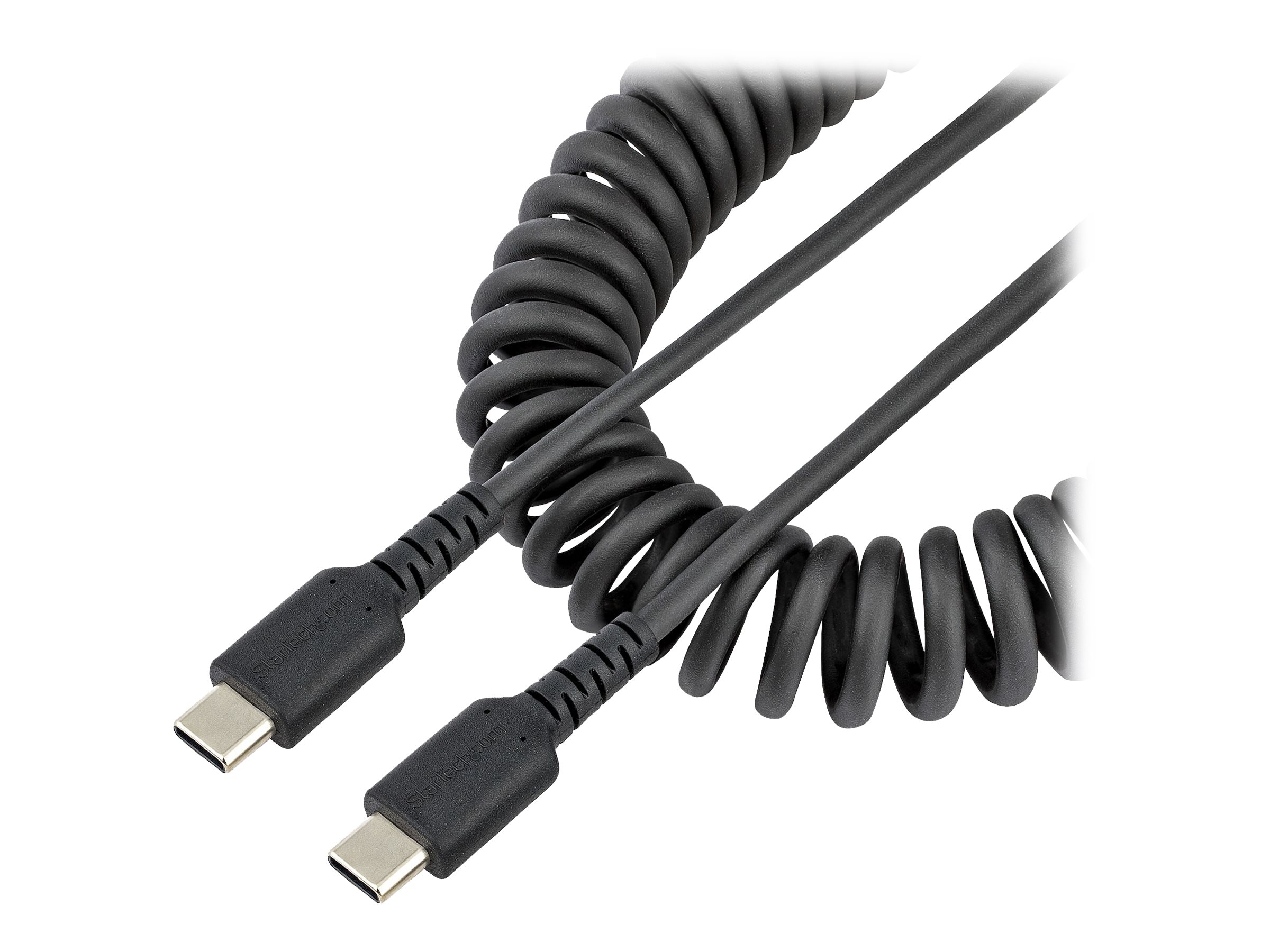 StarTech.com 50cm USB C auf USB C Kabel, Spiralkabel, USB C 2.0 Kabel - USB-Kabel - 24 pin USB-C (M)