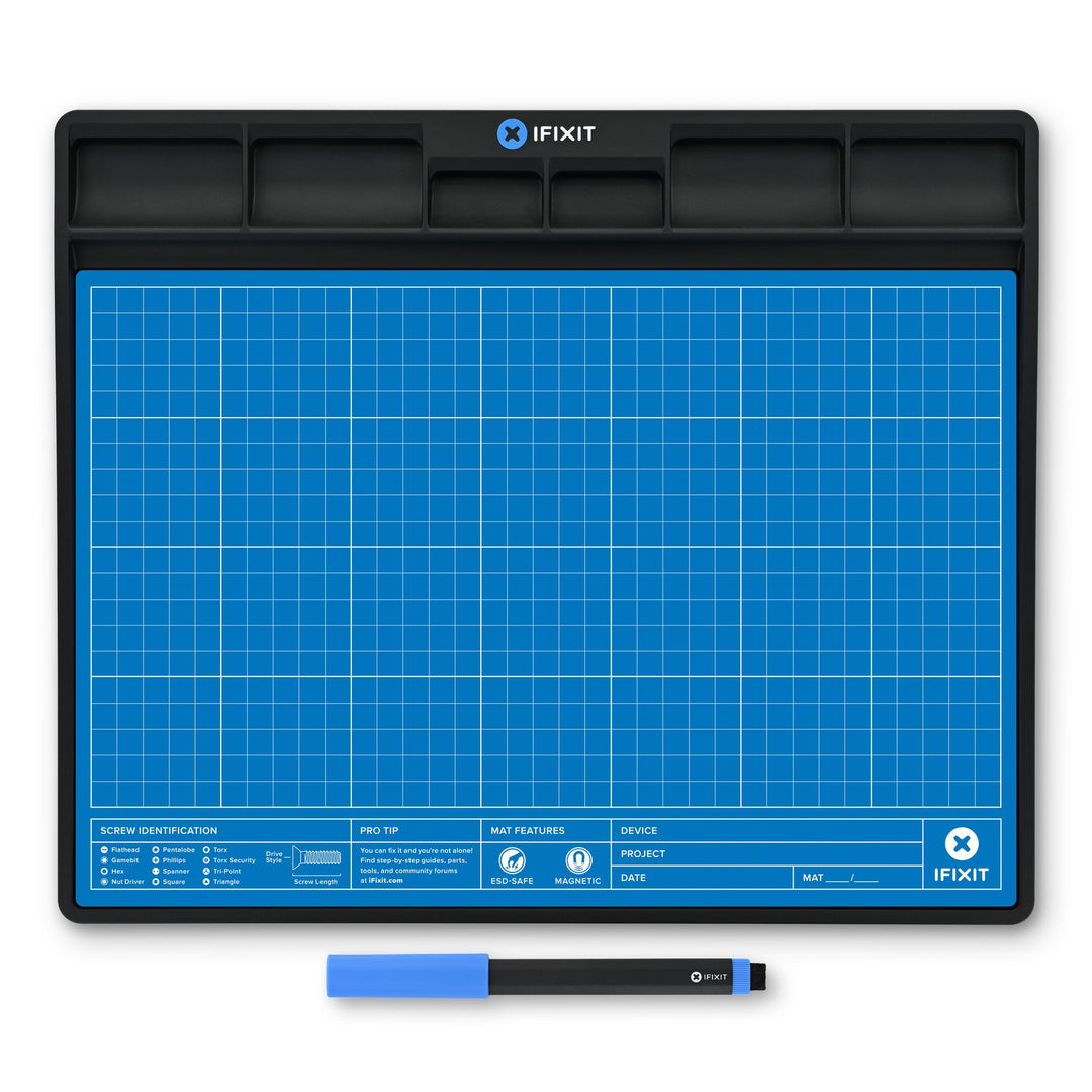 iFixit FixMat - Magnetmatte - Universal - Stift - Schwarz - Blau - Weiß - 300 mm - 250 mm, Ansicht 2