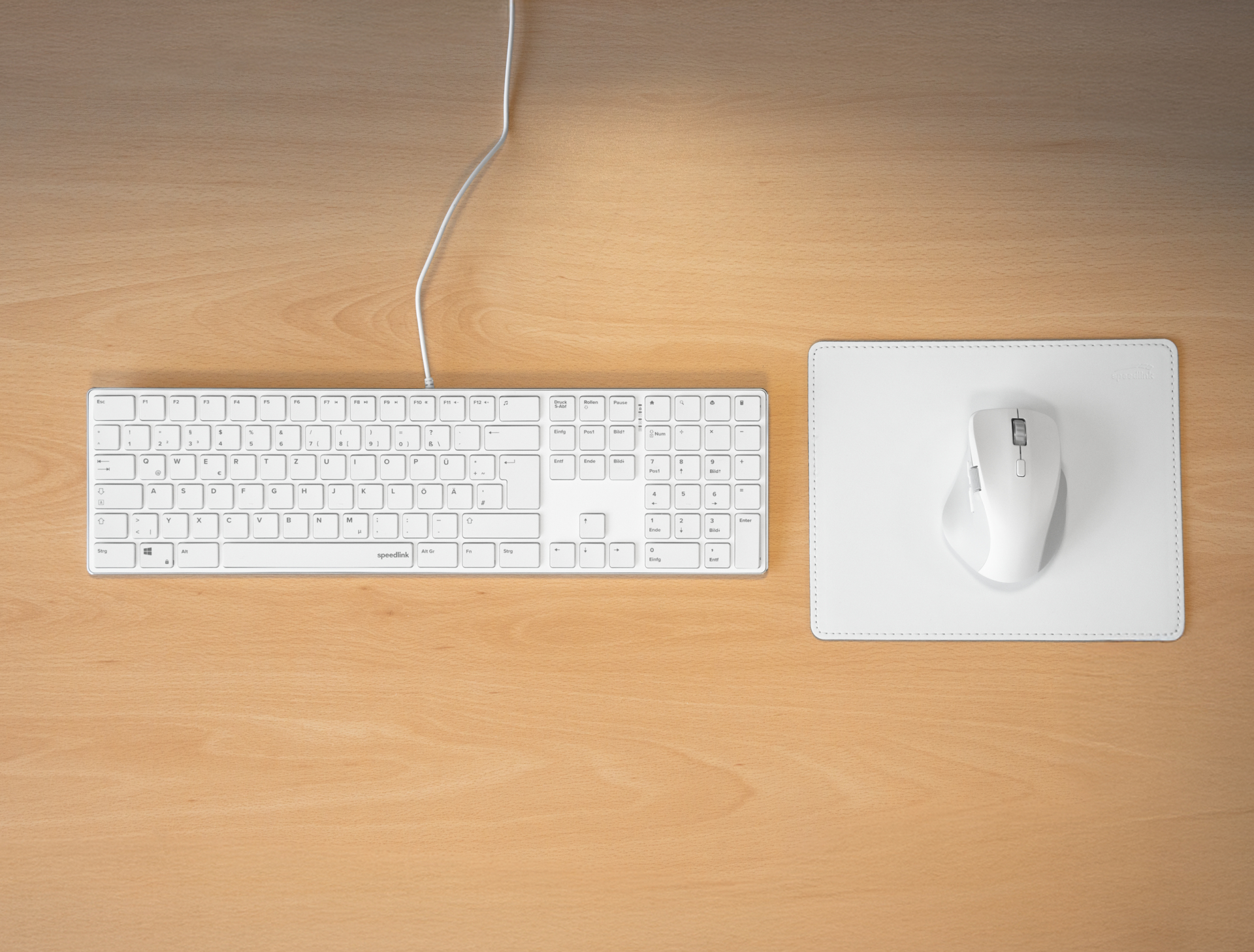 SPEEDLINK Tastatur RIVA Slim Metal Scissor weiss retail - TL: Deutsch, QWERTZ, Ansicht 2