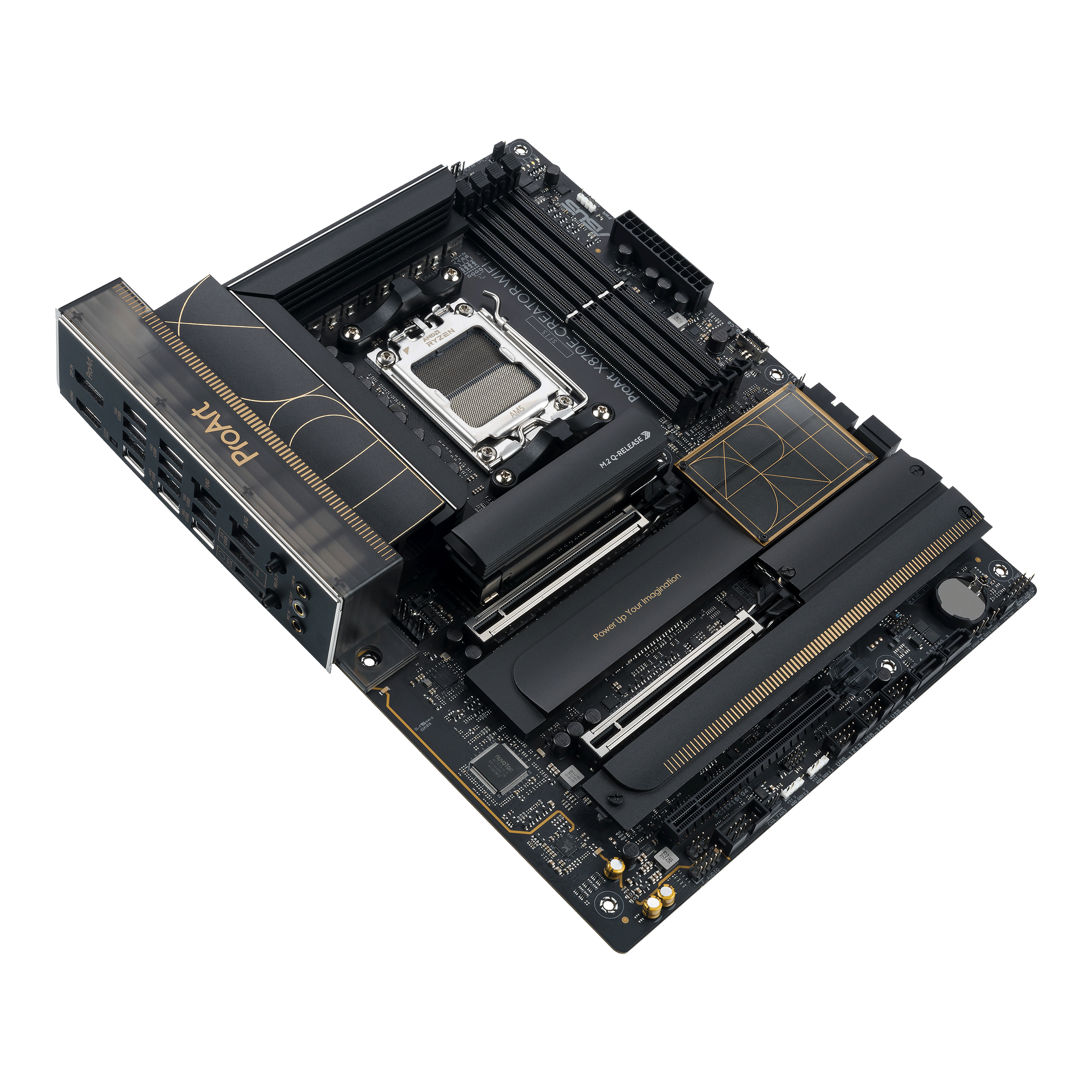 ASUS ProArt X870E-CREATOR WIFI - Motherboard - ATX - Socket AM5 - AMD X870E Chipsatz - USB4, USB-C 3.2 Gen 2x2, Ansicht 2