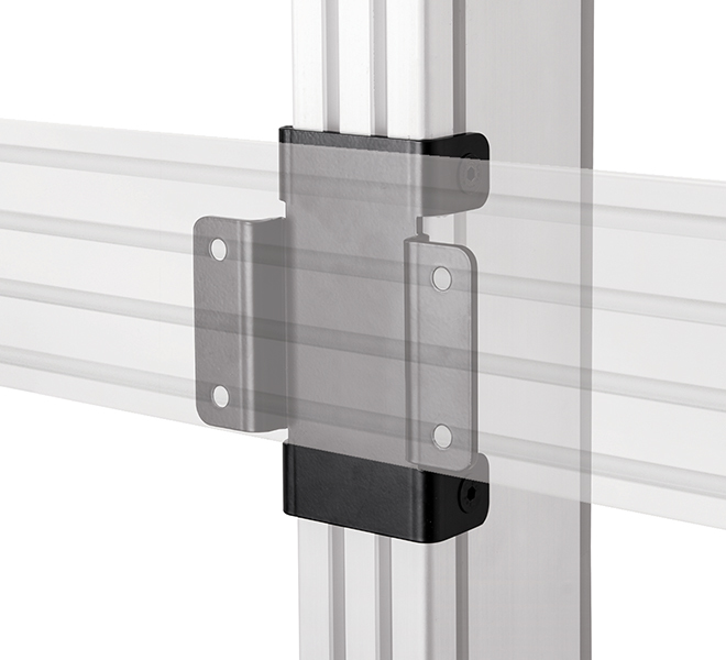 B-TECH BT8380-JPK - Wandplatte - Schwarz - Stahl - 140,8 mm - 57 mm - 158 mm, Ansicht 3