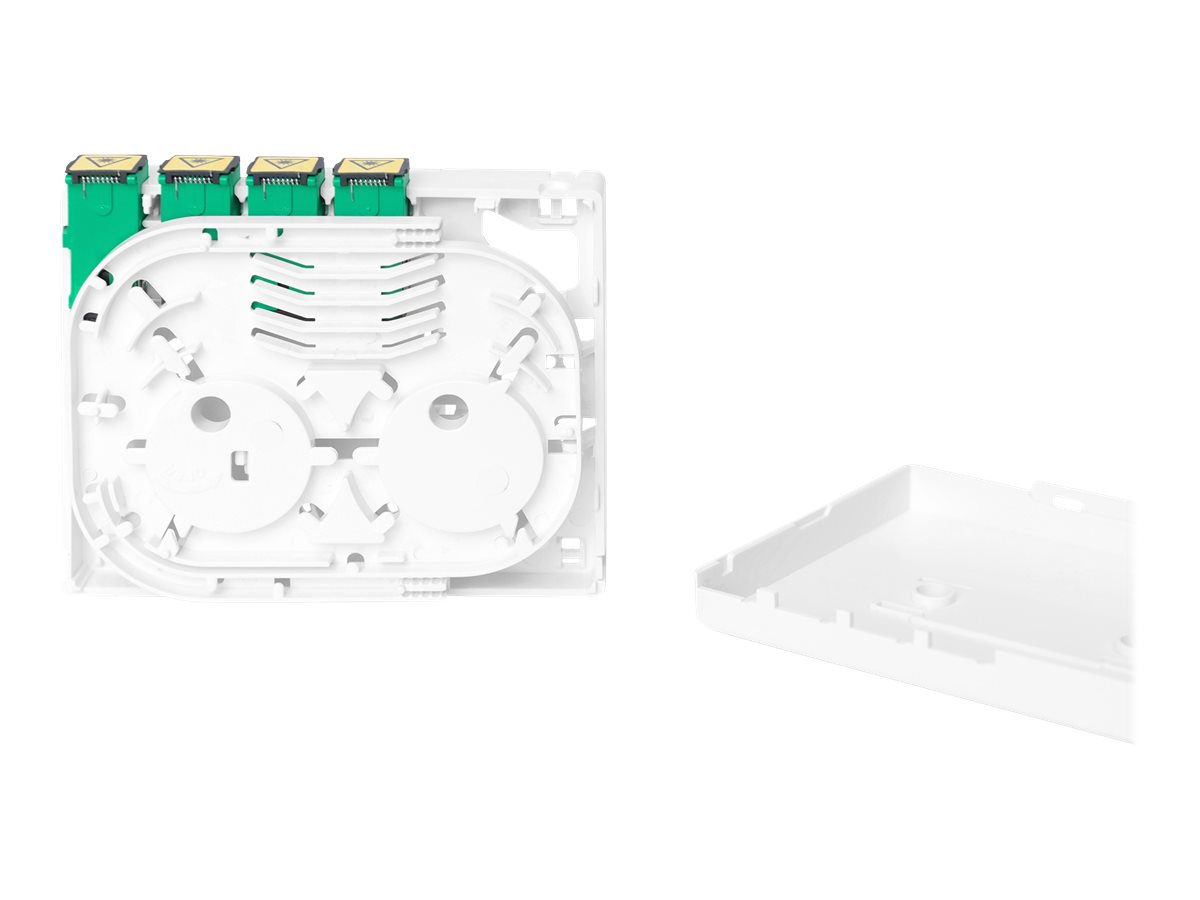 DIGITUS FTTX Gehäuse mit 4 x SC SX Kupplung, Ansicht 3