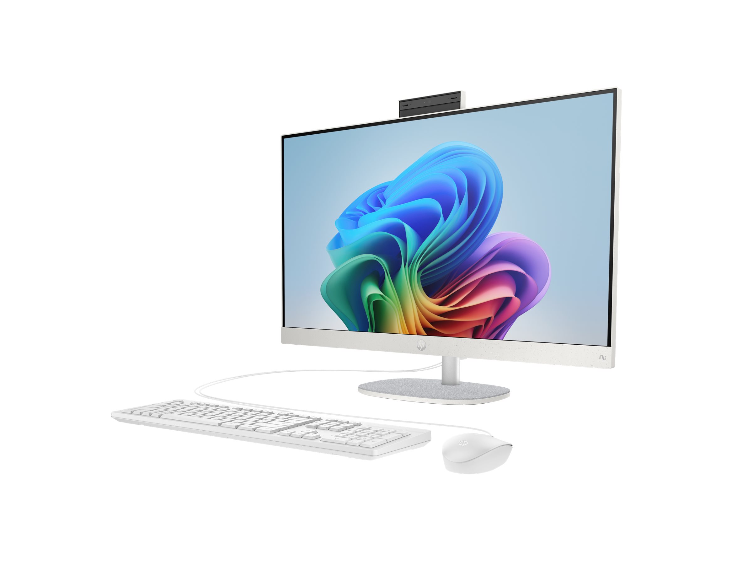 HP Next Gen 27-ct2473ng - All-in-One (Komplettlösung) - Ryzen AI 7 350 - RAM 16 GB - SSD 512 GB - NVMe - Radeon 860M - 1GbE, Wi-Fi 6, Bluetooth - WLAN: 802.11a/b/g/n/ac/ax, Bluetooth 5.4 - Win 11 Home - Monitor: LED 68.6 cm (27")