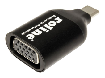 ROLINE Videoadapter - 24 pin USB-C männlich zu HD-15 (VGA)
