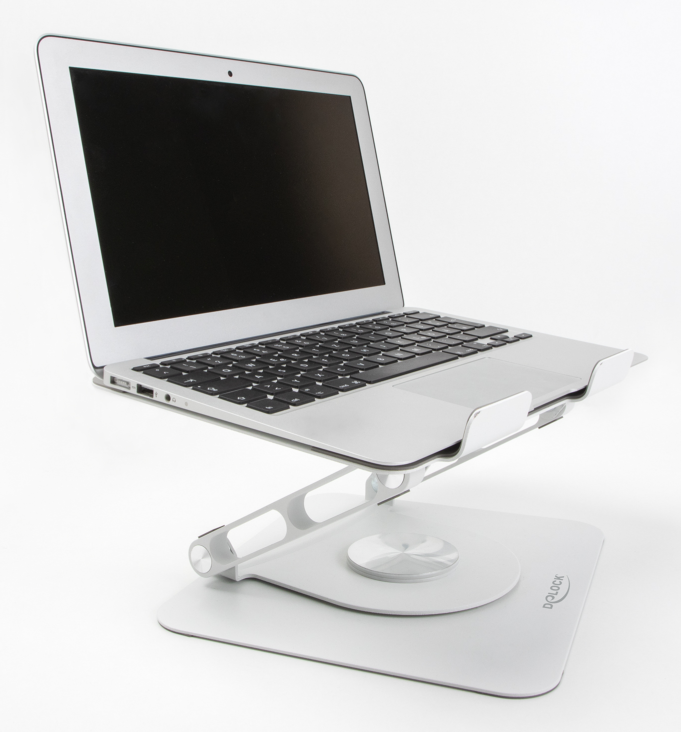 Delock Notebook- / Tablet-Ständer - verstellbar, Aluminium, 360° drehbar, Ansicht 4