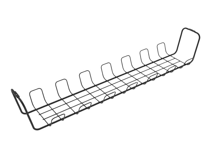 Roline - Kabel - Organizer - Gitter - unter Tisch montierbar - Schwarz (Packung mit 2)