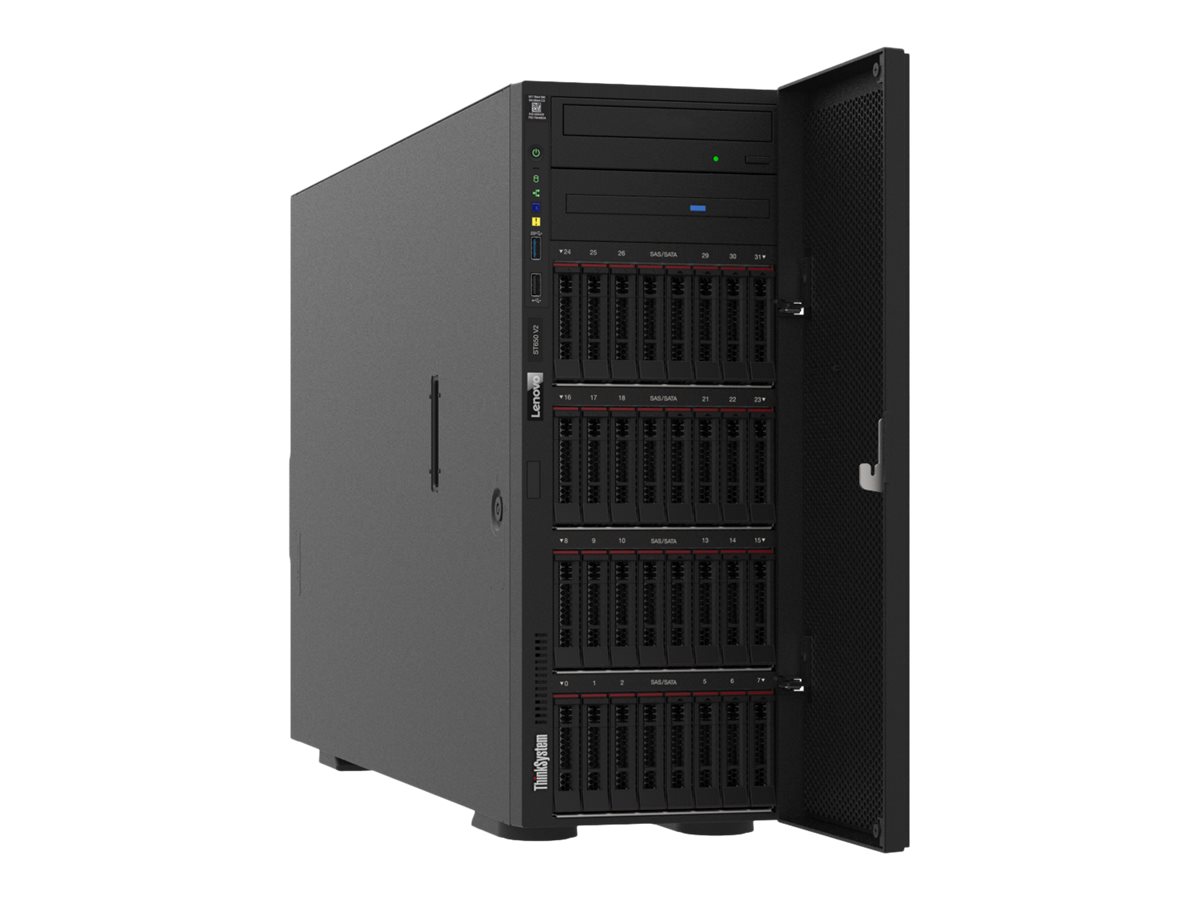 Lenovo ThinkSystem ST650 V2 7Z74 - Server - Tower - 4U - zweiweg - 1 x Xeon Silver 4309Y / 2.8 GHz