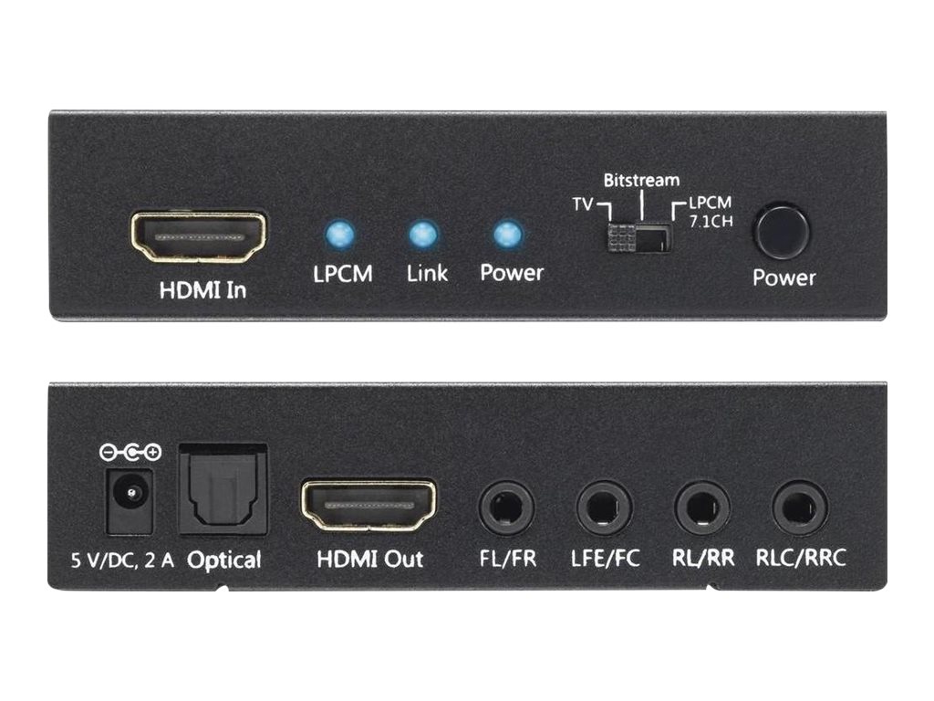 Techly IDATA HDMI-EA74K - Audio-Disembedder, Ansicht 3