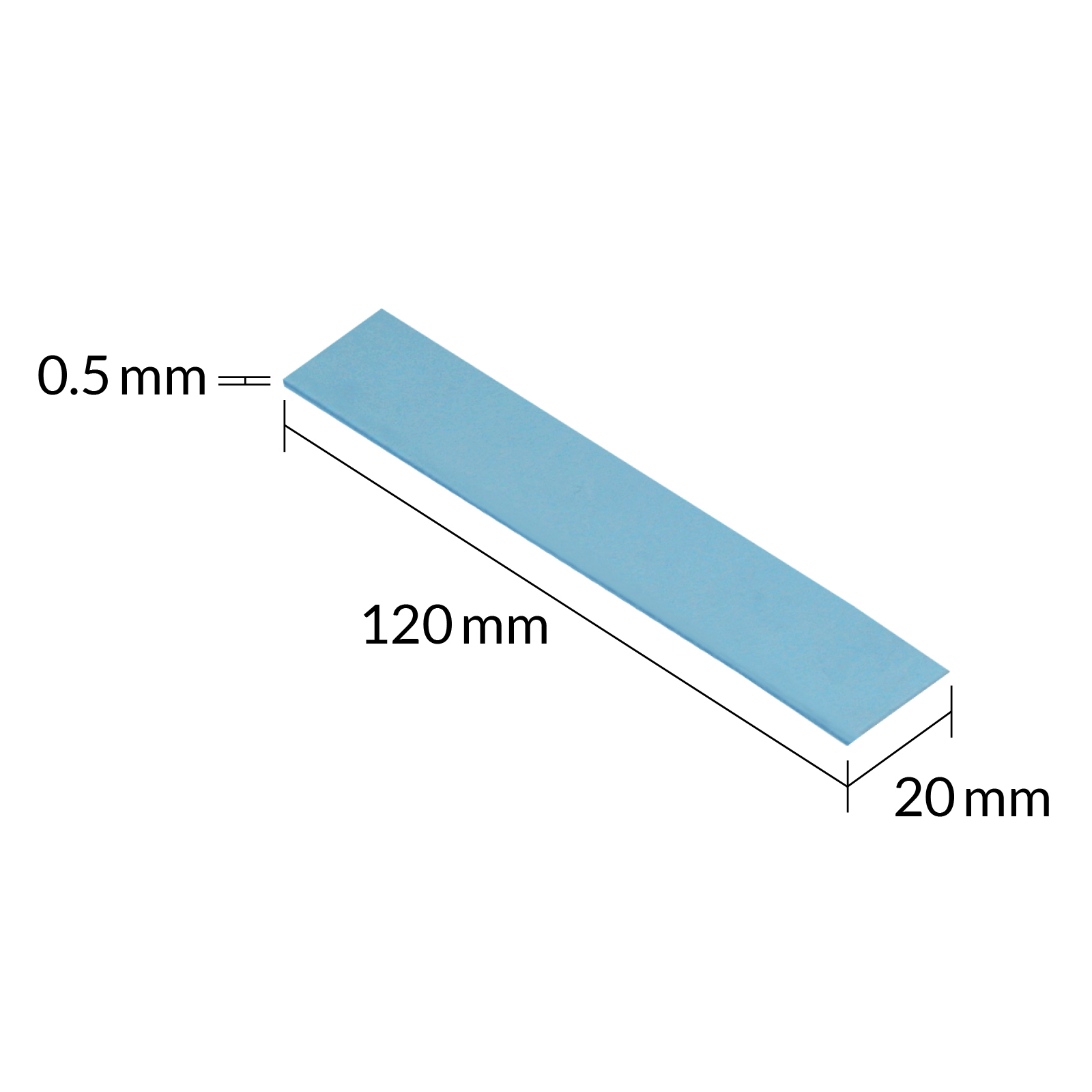 Arctic TP-3 - Thermo-Pad - Blau (Packung mit 4), Ansicht 2