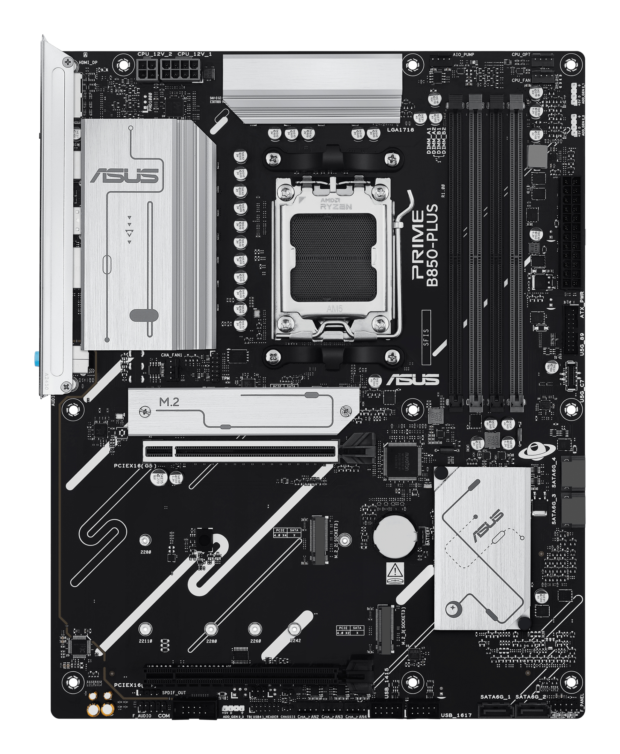 ASUS PRIME B850-PLUS-CSM - Motherboard - ATX - Socket AM5 - AMD B850 Chipsatz - 2.5 Gigabit LAN, Ansicht 3