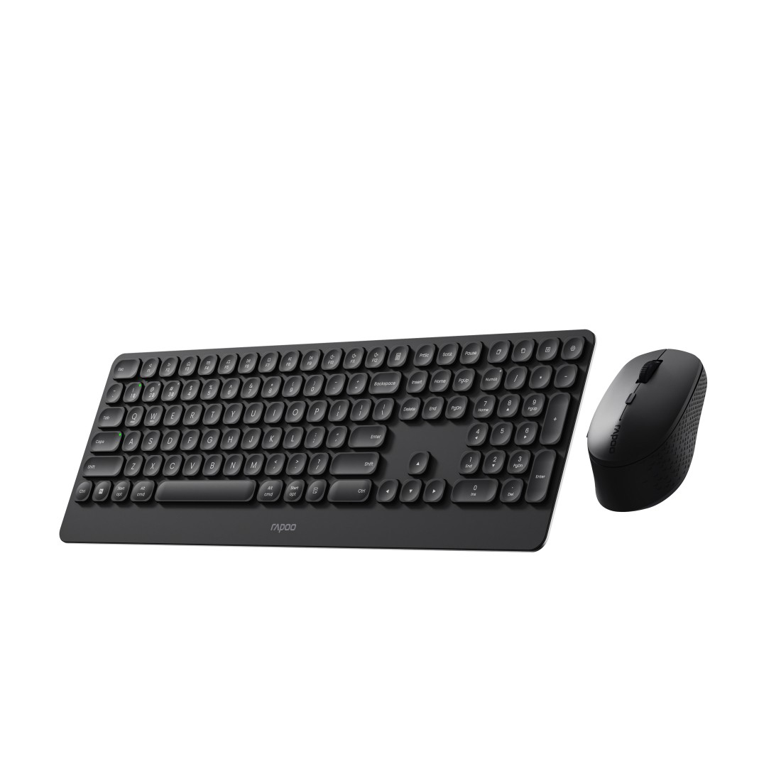 Rapoo Dunkelgrau Kabelloses Set - Tastatur - TL: Deutsch, QWERTZ, Ansicht 3