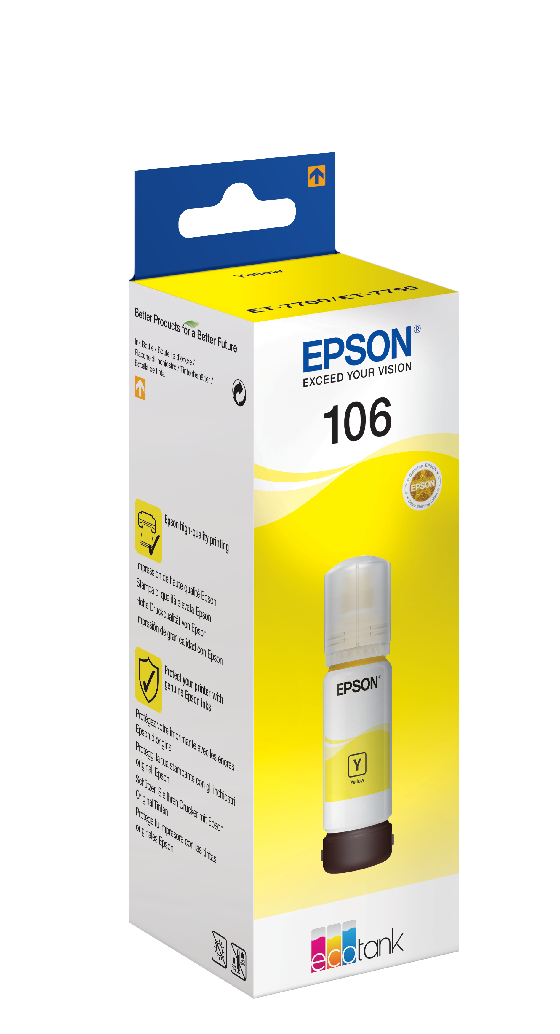 Epson 106 - 70 ml - Gelb - Original - Tintenbehälter, Ansicht 2
