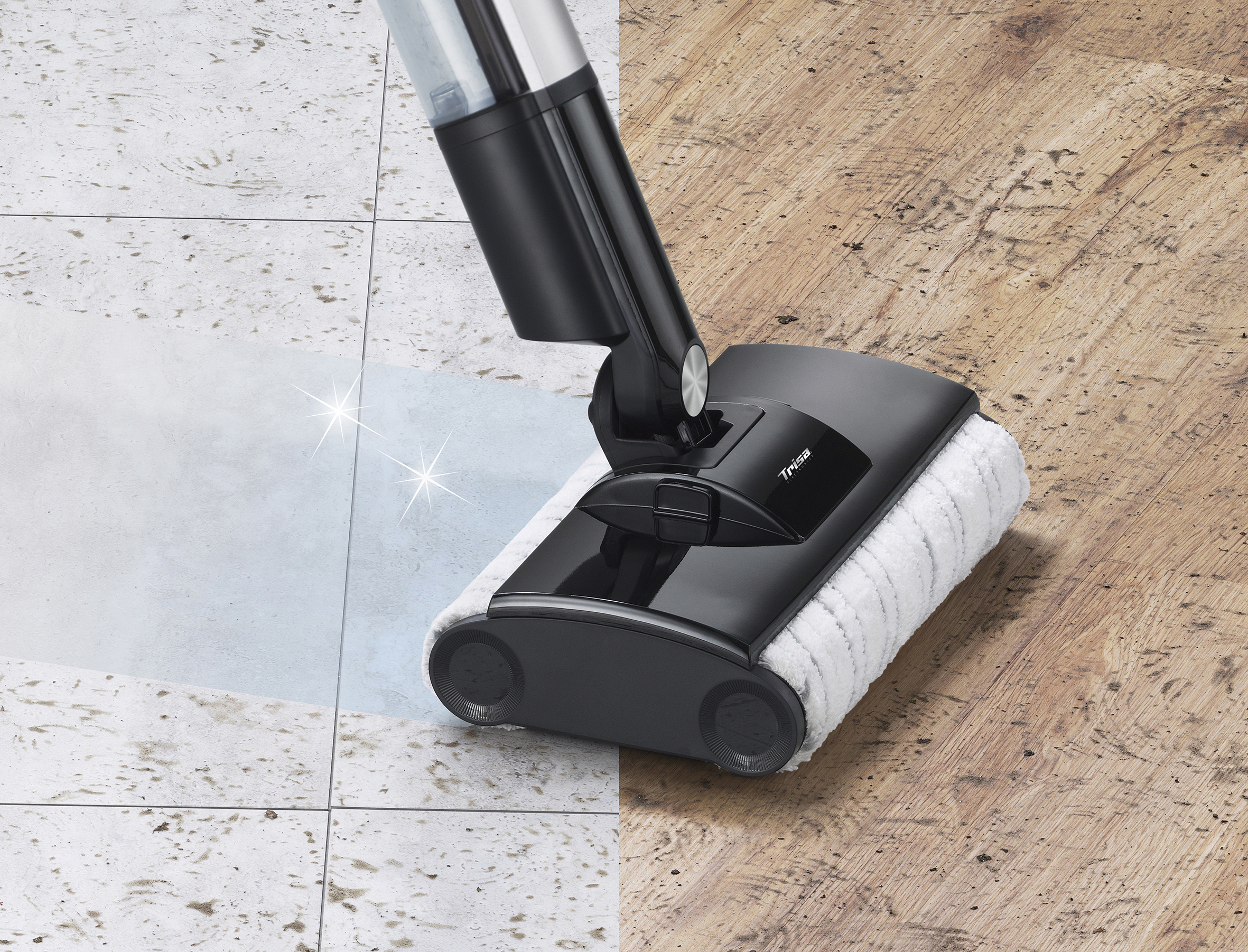 Trisa Wet Clean Comf. T9746 - Beutellos - Schwarz - Silber - 0,4 l - Trocken&Nass - Zyklonal - 75 dB, Ansicht 3