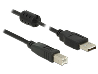 Delock - USB-Kabel - USB (M) zu USB Typ B (M) - USB 2.0 - 3 m - Schwarz