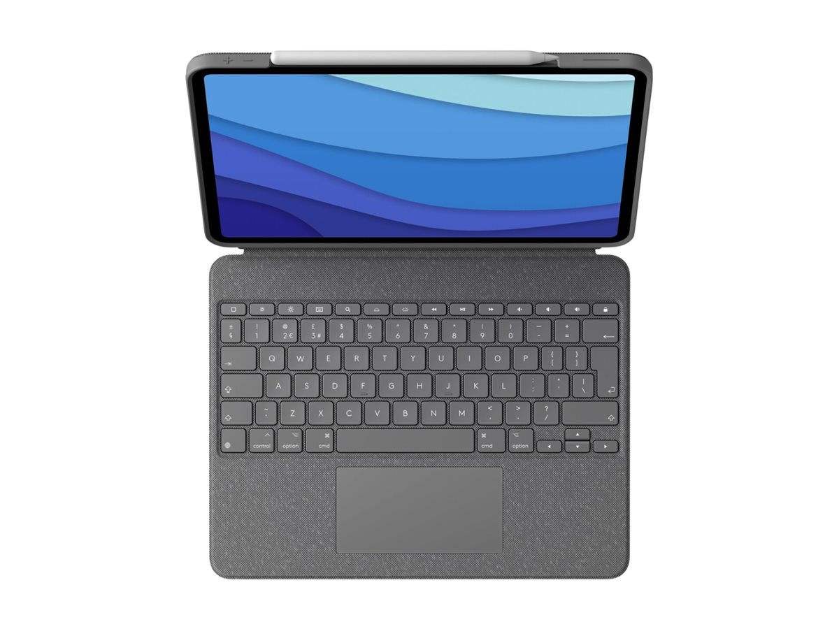 Logitech Combo Touch - Tastatur und Foliohülle - Graphite  Apple 13-inch iPad Pro (M4) - TL: UK, QWERTY, Ansicht 4