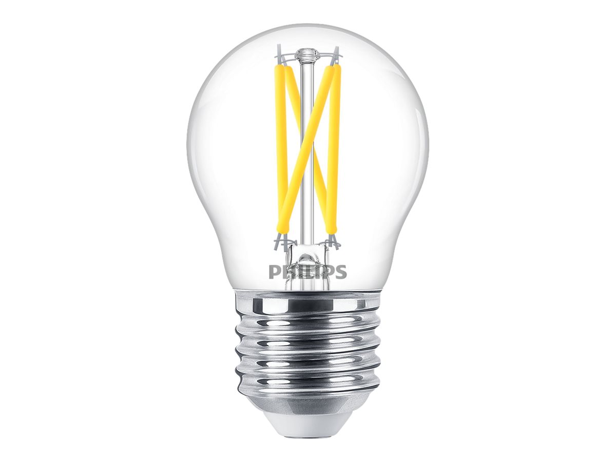 Signify Philips - Glühbirne mit LED-Filament - Form: P45 - klar Finish - E27 - 1.8 W (Entsprechung 25 W), Ansicht 3