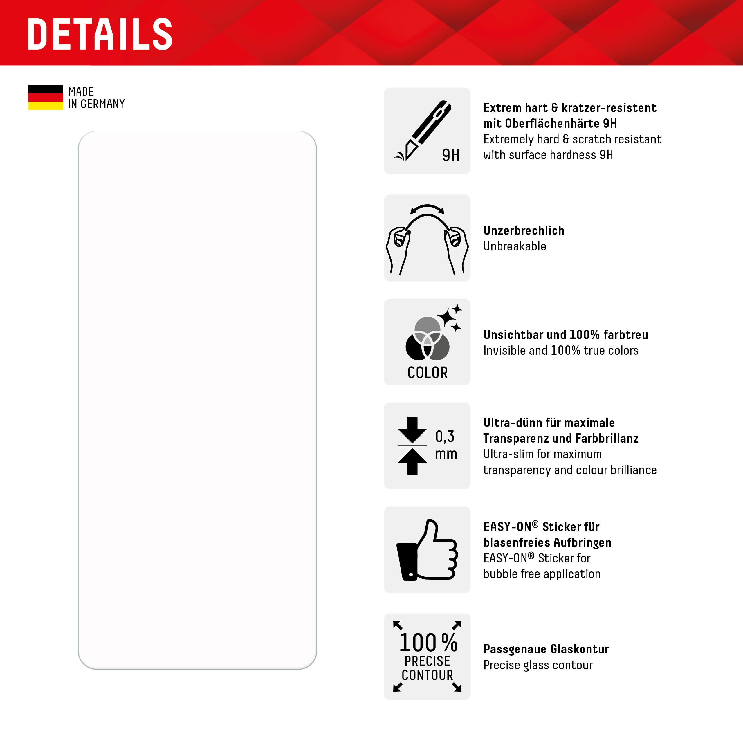 DISPLEX Smart Glass Samsung Galaxy A54 5G, Ansicht 3