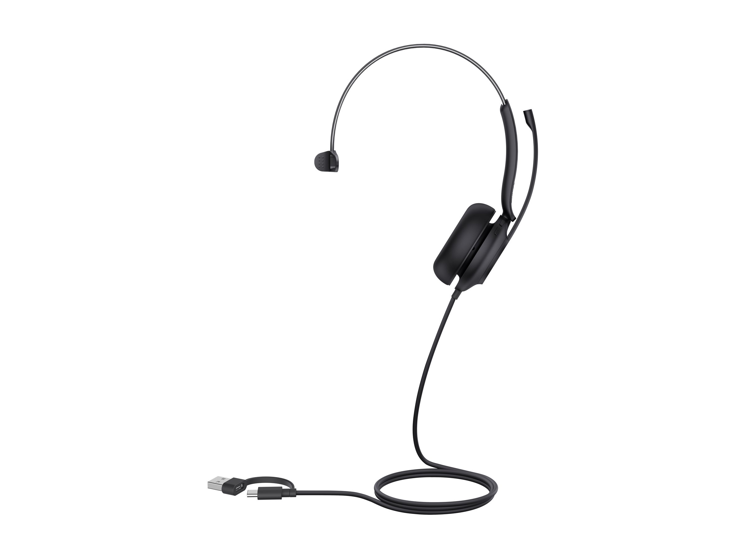 Yealink UH35 Mono - Headset - On-Ear - kabelgebunden - USB-C - Schwarz - optimiert für UC, Ansicht 4
