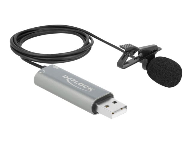 Delock USB Tie Lavalier Microphone - Mikrofon