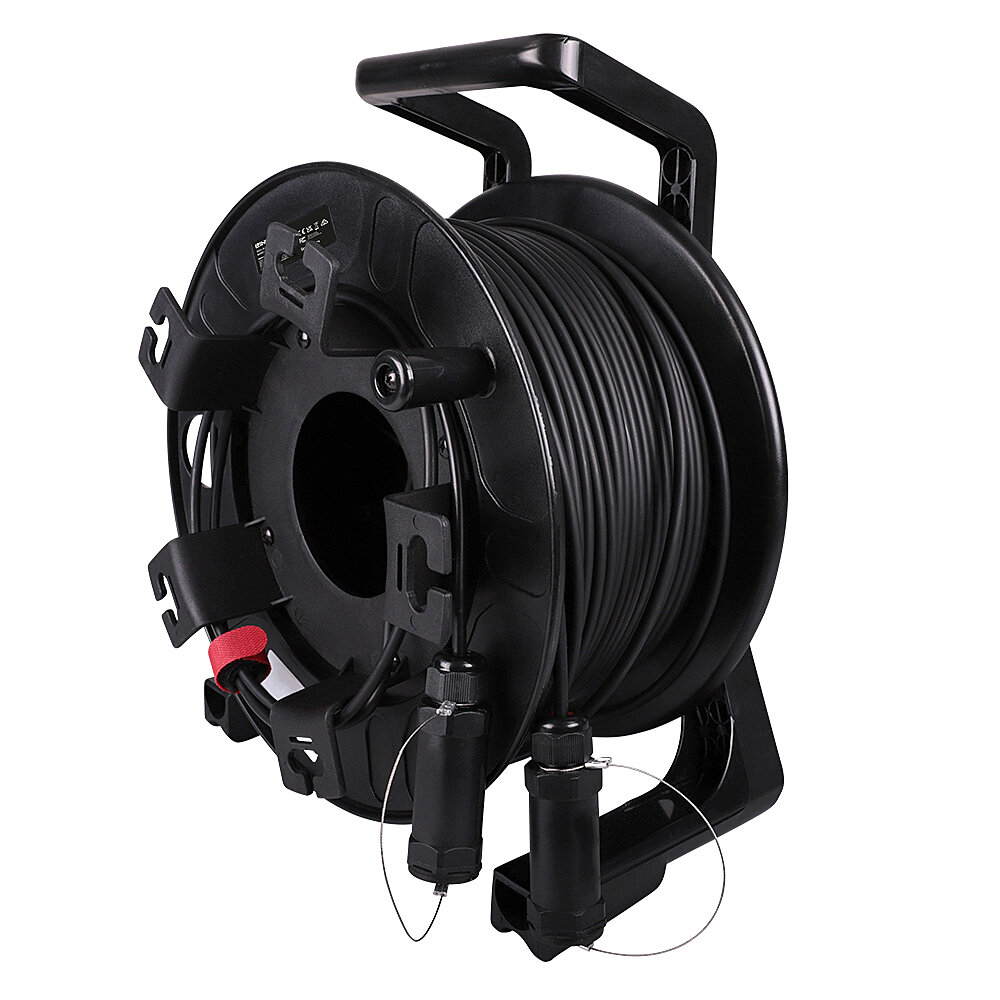 Lindy Ultra High Speed - HDMI-Kabel - HDMI männlich zu HDMI männlich - 100 m - Hybrid Kupfer/Kohlefaser - Schwarz, Ansicht 5