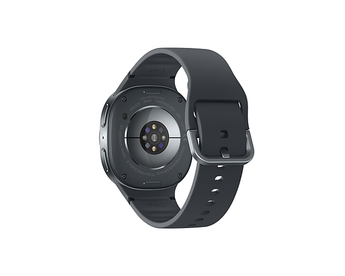 Samsung Galaxy Watch8 - 40 mm - Carbon-Schwarz - intelligente Uhr mit Sportband - Graphit - S/M - Anzeige 3.4 cm (1.34), Ansicht 2