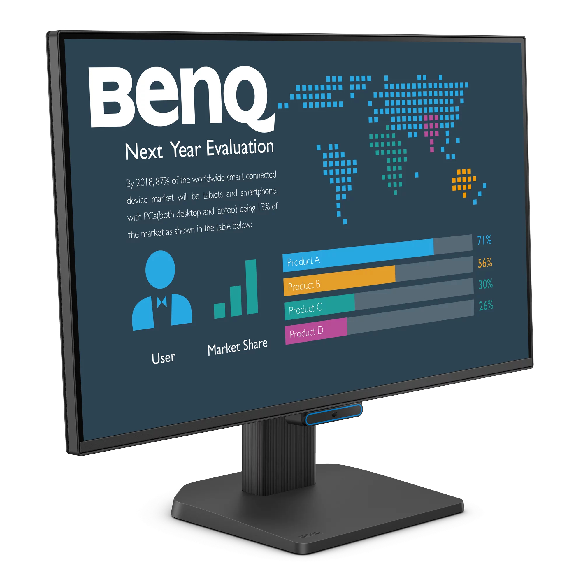 BenQ BL2490C 24 IPS Resolution - Flachbildschirm (TFT/LCD) - 60,5 cm, Ansicht 2