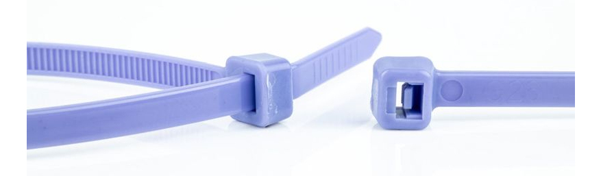 WKK Kunststoffkabelbinder Violett 100 St., Ansicht 2