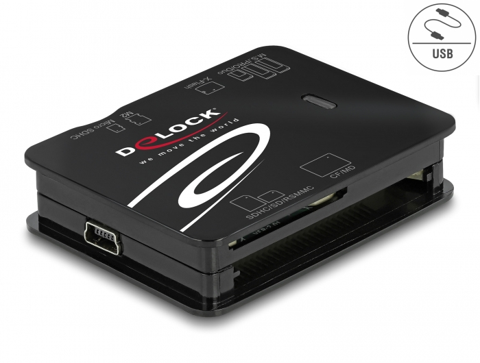 Delock Kartenleser (MMC, SD, xD, microSD, MS Micro, CFast Card), Ansicht 2