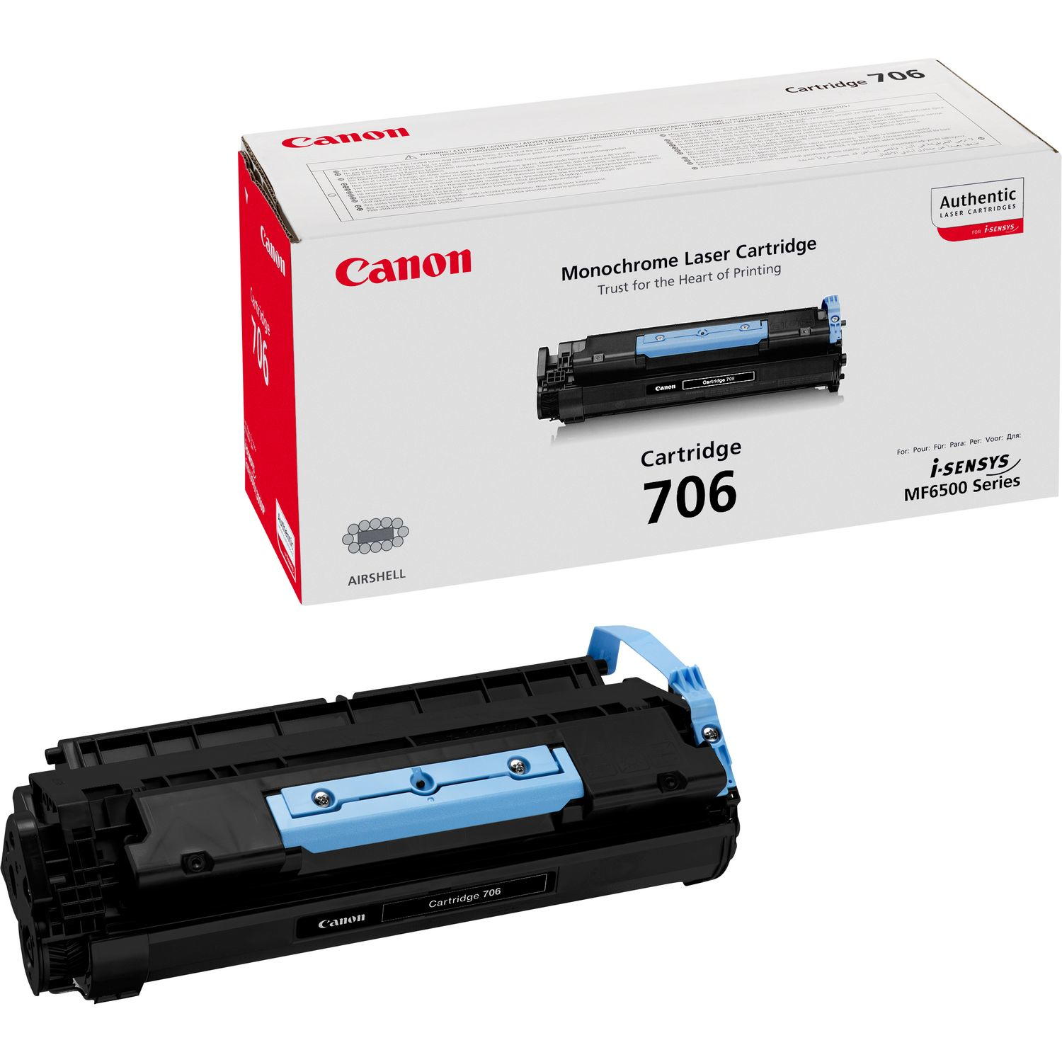 Canon 706 - Schwarz - Original - Tonerpatrone, Ansicht 2