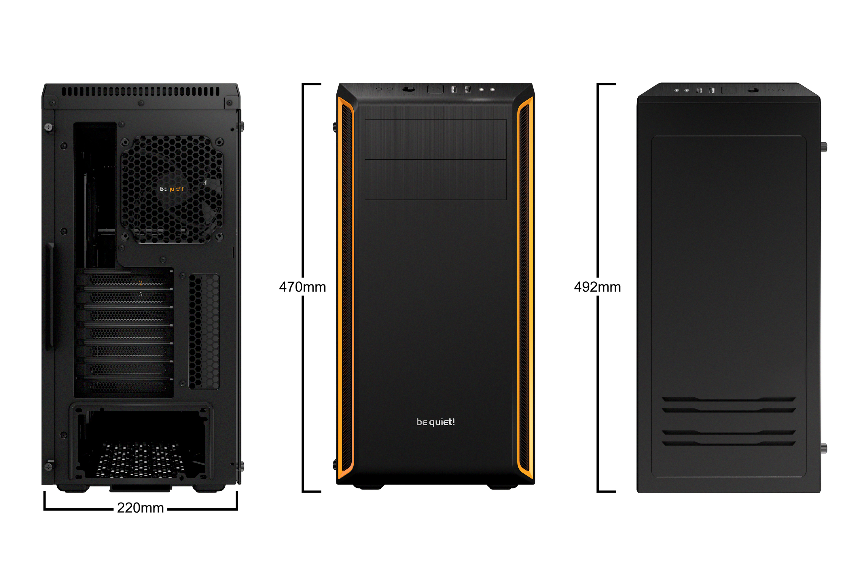 Be Quiet! Pure Base 600 Window - Tower - ATX - ohne Netzteil (ATX / PS/2), Ansicht 4