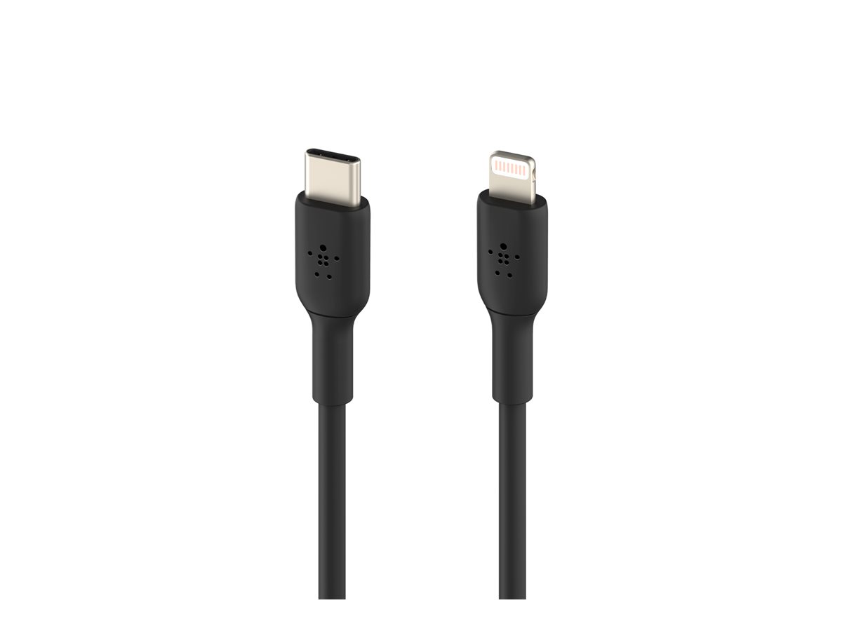 Belkin BoostCharge - Lightning-Kabel - 24 pin USB-C männlich zu Lightning männlich - 1 m - Schwarz - (18 W), Ansicht 3