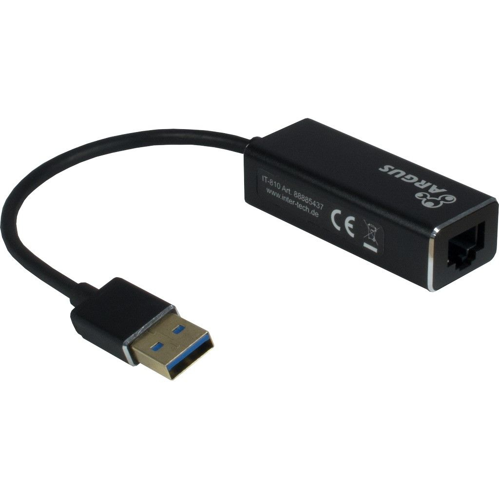 Inter-Tech Argus IT-810 - Netzwerkadapter - USB 3.0 - Gigabit Ethernet, Ansicht 2