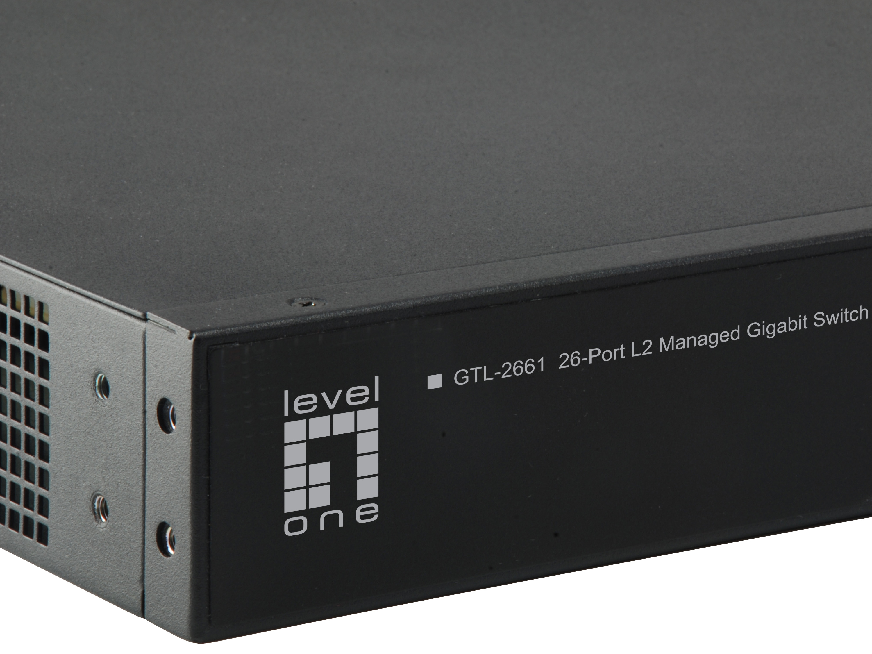 LevelOne GTL-2661 - Switch - 24 x 10/100/1000 + 2 x 10 Gigabit SFP+, Ansicht 3