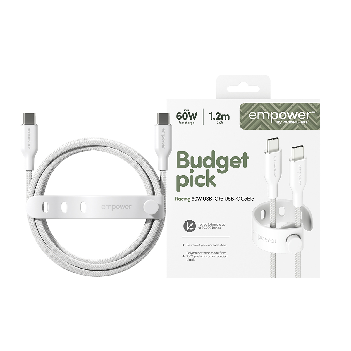 PanzerGlass empower - USB-Kabel - 24 pin USB-C (M) zu 24 pin USB-C (M), Ansicht 2