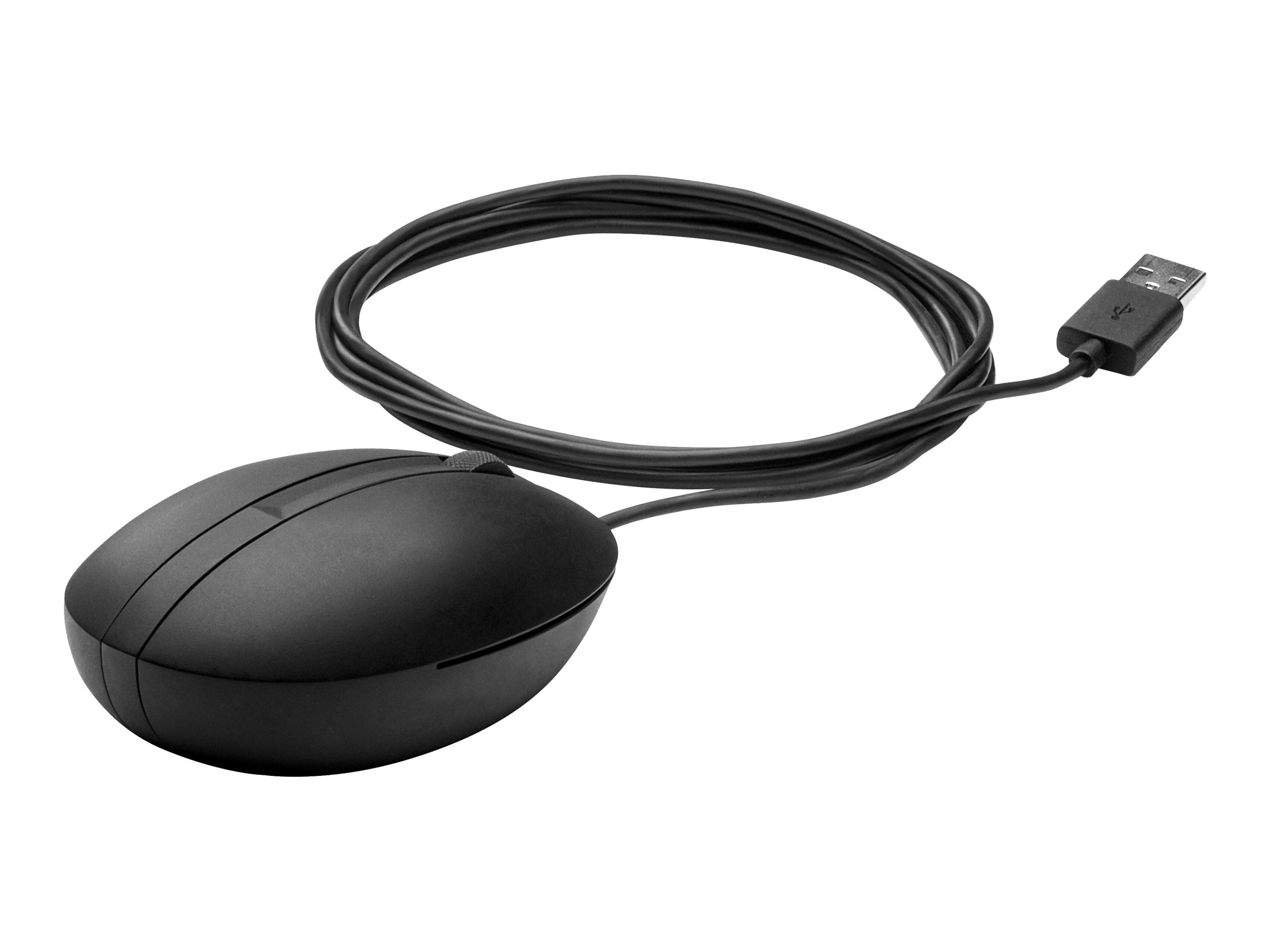 HP Wired Desktop 320M Mouse - Beidhändig - Optisch - USB Typ-A - Schwarz, Ansicht 4
