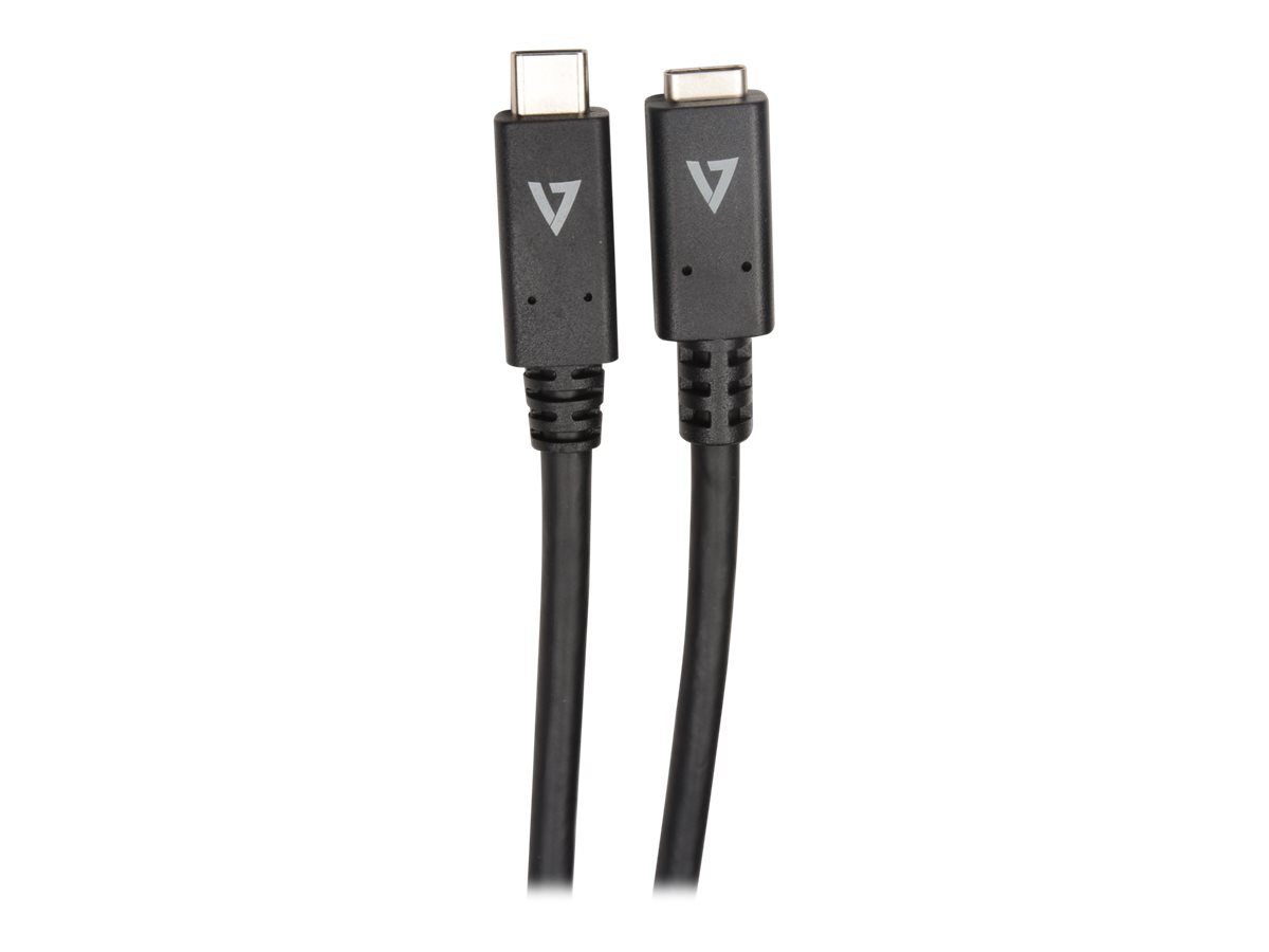 V7 - USB-Verlängerungskabel - USB-C (M) zu USB-C (W) - 2 m - Schwarz