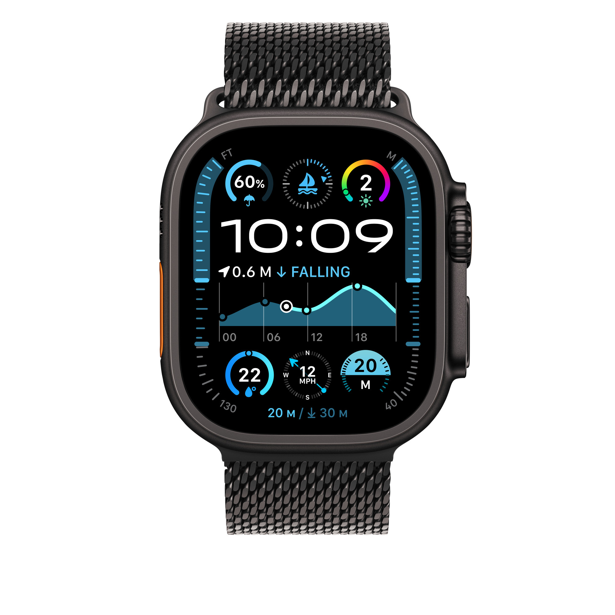 Apple Loop für Smartwatch - 49 mm - Größe S - Schwarz, Ansicht 4