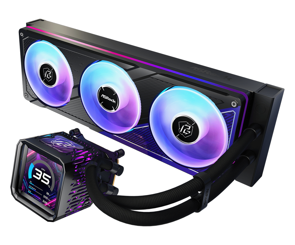 ASRock CPC Phantom Gaming 360 LCD Black, Ansicht 2