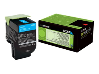 Lexmark 802C - Cyan - original - Tonerpatrone LCCP LRP