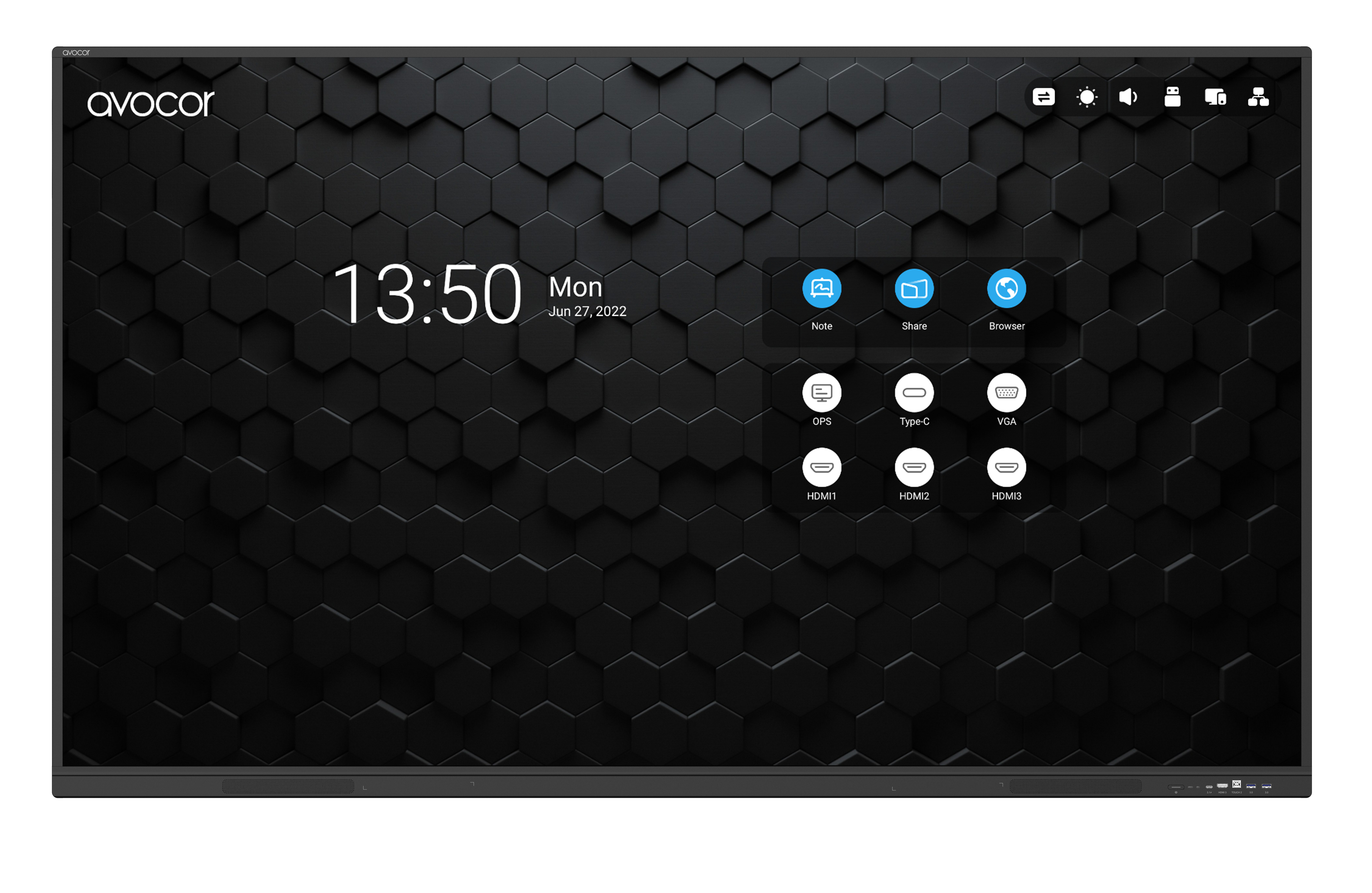 Avocor AVS-7510E - 190 cm (75) Diagonalklasse S Series LCD-Display mit LED-Hintergrundbeleuchtung - mit Touchscreen, Ansicht 4