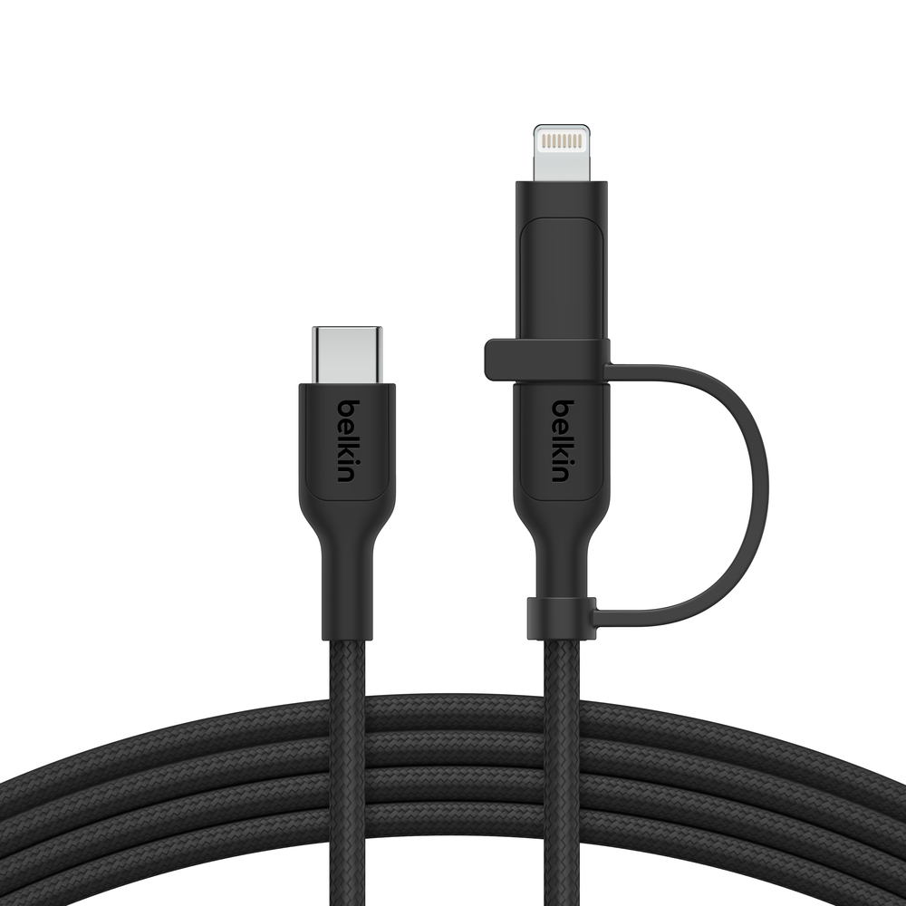 Belkin BoostCharge Pro 2-in-1 - USB-Kabel - 24 pin USB-C (M) - Schwarz, Ansicht 2