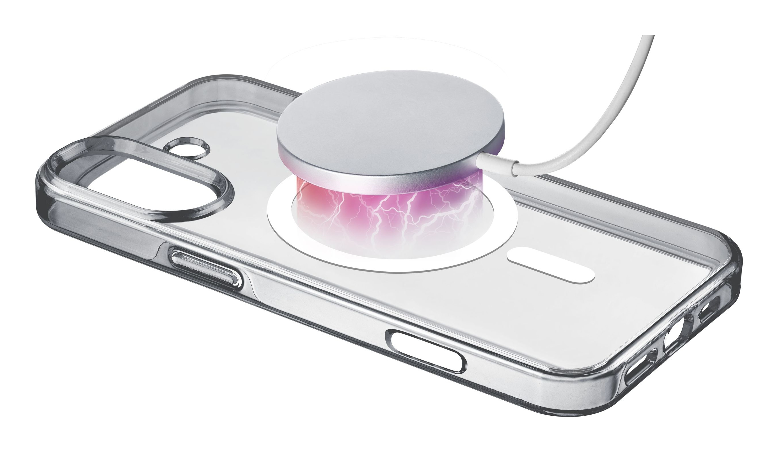 Cellularline Gloss MagSafe Case MAG iPhone 16 Transparent, Ansicht 3