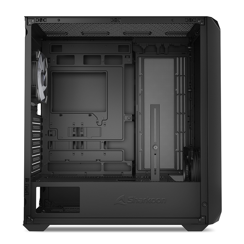 Sharkoon Gehäuse AK2 RGB ATX 1x Glas schwarz - Midi/Minitower - ATX, Ansicht 3