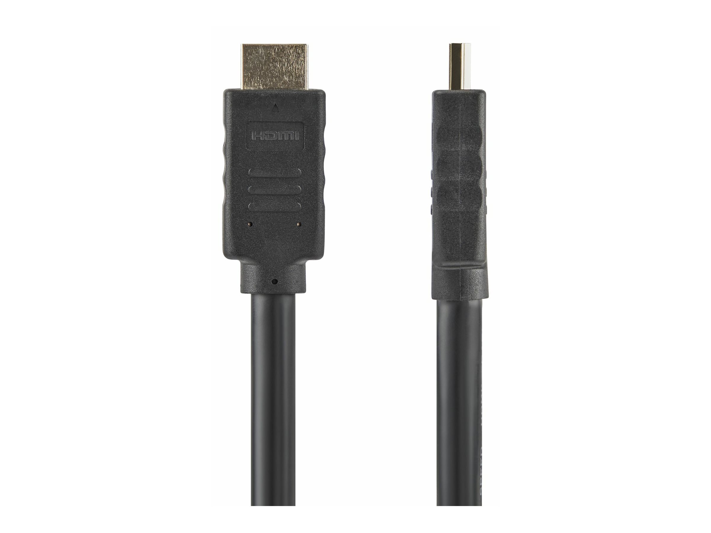 StarTech.com 10m(30ft) HDMI 2.0 Cable 4K 60Hz Active HDMI Cable CL2 Rated for In Wall Installation Long Durable High Speed Ultra-HD HDMI Cable HDR 10 18Gbps Male to Male Cord Black - Al-Mylar EMI Shielding (HD2MM10MA)