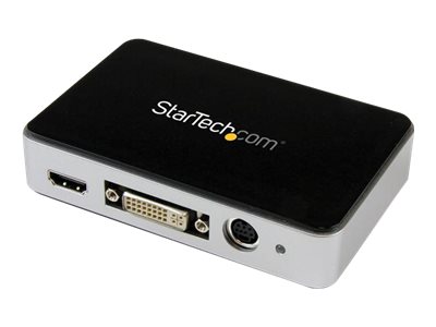 StarTech.com USB 3.0 HDMI Video Aufnahmegerät - External Capture Card - USB 3.0 Video Grabber - HDMI/DVI/VGA/Component HD PVR Video Capture 1080p @ 60fps (USB3HDCAP) - Videoaufnahmeadapter - USB 3.0