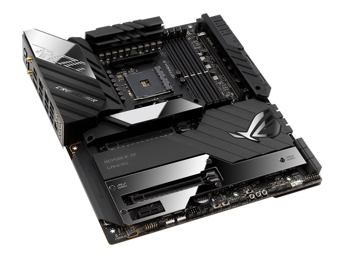 ASUS ROG CROSSHAIR VIII EXTREME - Motherboard - E-ATX - Socket AM4 - AMD X570 Chipsatz - USB-C Gen2 USB-C Gen 2x2 USB 3.2 Gen 1 USB 3.2 Gen 2 - 10 Gigabit LAN 2.5 Gigabit LAN Wi-Fi 6 Bluetooth - Onboard-Grafik (CPU erforderlich)