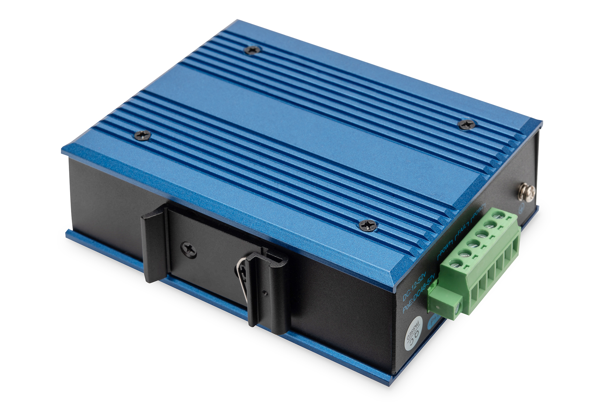 DIGITUS Industrial Ethernet Switch 4-Port 10/100Base-TX DC 12-52V - Switch - 0,1 Gbps, Ansicht 2