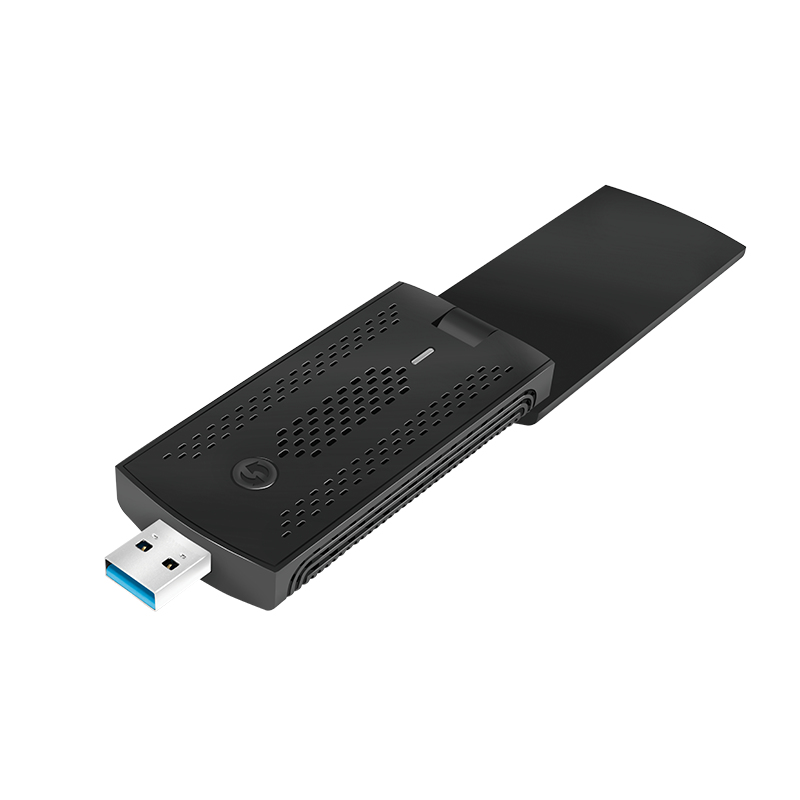 LogiLink WL0247 - Kabellos - USB - WLAN - Wi-Fi 5 (802.11ac) - 1300 Mbit/s - Schwarz, Ansicht 4