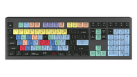 Logickeyboard LKB-CBASE-A2M-DE - Volle Größe (100%) - Kabelgebunden - USB - Scherenschalter - QWERTZ - Schwarz