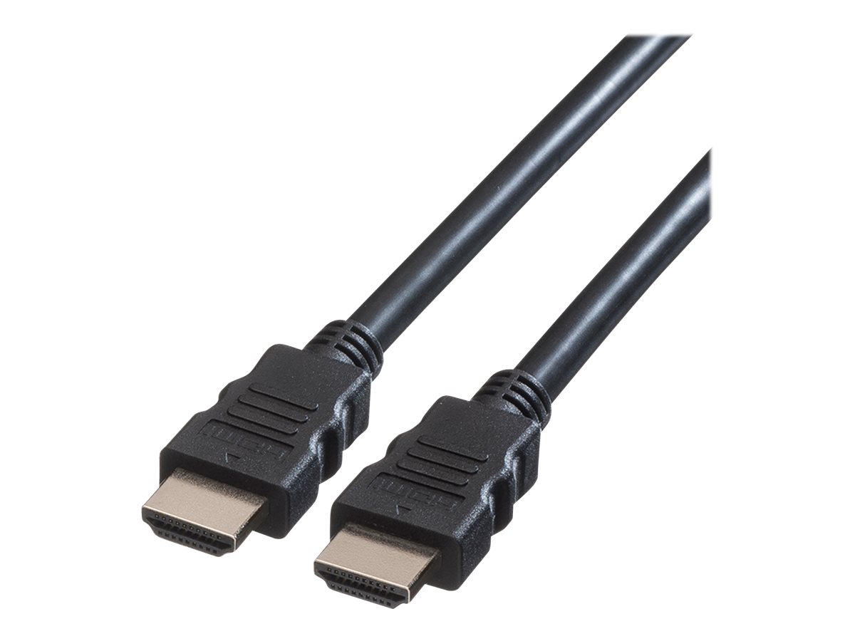 Roline - HDMI-Kabel - HDMI männlich zu HDMI männlich - 5 m - abgeschirmt - Schwarz